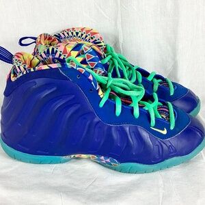 Nike Little Posite One PS Kids Youth Shoes Size 3Y Blue Kaleidoscope DZ5192-400